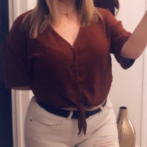 Burgundy dressy shirt